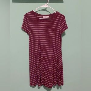 Arizona Jean Company Women’s Swing Striped T-shirt Dress